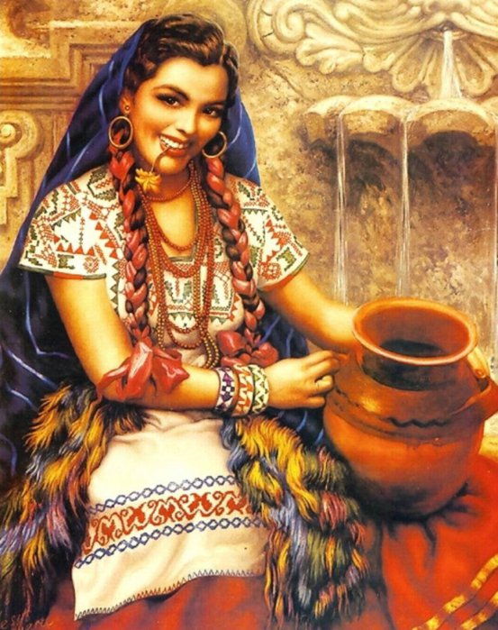 Серия "Мексика" - девушка - оригинал