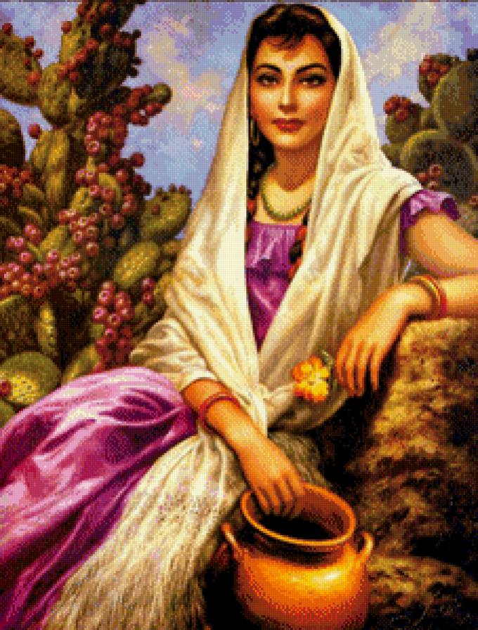 Серия "Мексика" - девушка - предпросмотр