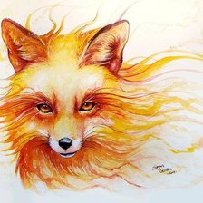 Схема вышивки «Огненная лиса»