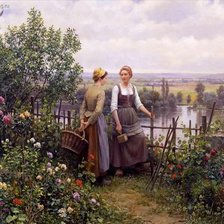 Схема вышивки «цветочницы 2»