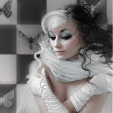 Схема вышивки «монохром»