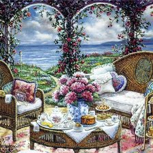 Схема вышивки «у моря»