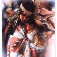 Схема вышивки «ли богл 35 мать и дитя»