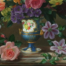 Схема вышивки «старинная картина часть 2»