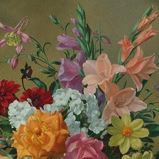 Схема вышивки «старинная картина часть 1»