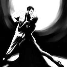 Схема вышивки «танго под луной»