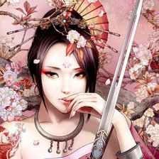 Схема вышивки «восточная красавица»