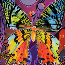 Схема вышивки «бабочка»