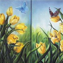 Схема вышивки «диптих»