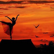 Схема вышивки «Танец на крыше»