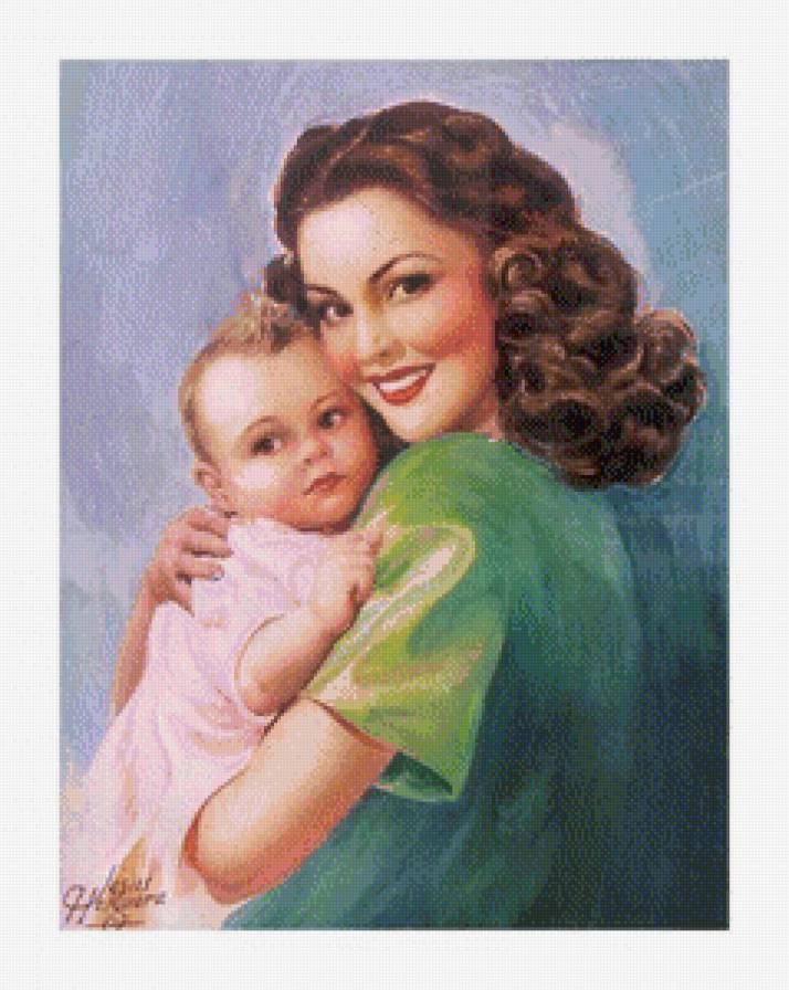 Мама и малыш - девушка, дети - предпросмотр