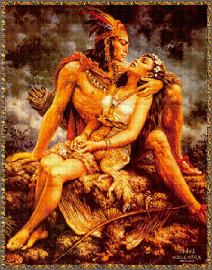 Серия "Мексика" - пара, девушка, мужчина - предпросмотр