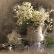 Схема вышивки «за стеклом»