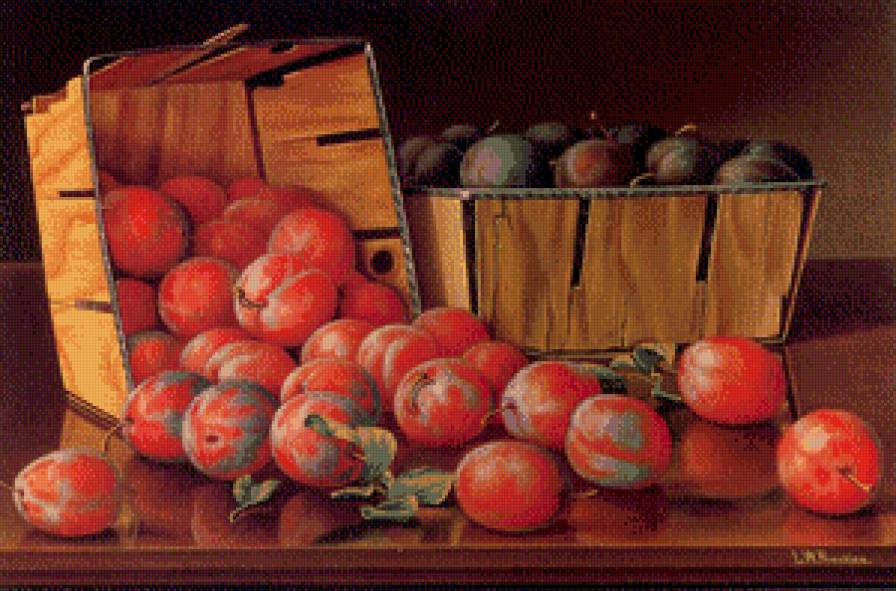 Россыпь сливы - слива, натюрморт, ягоды - предпросмотр