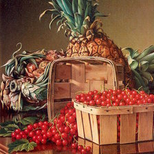 Схема вышивки «Смородина с ананасом»