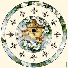 Часы с птичками