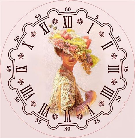 Часы с леди - часы, девушка - оригинал