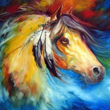 Схема вышивки «Лошадка2»