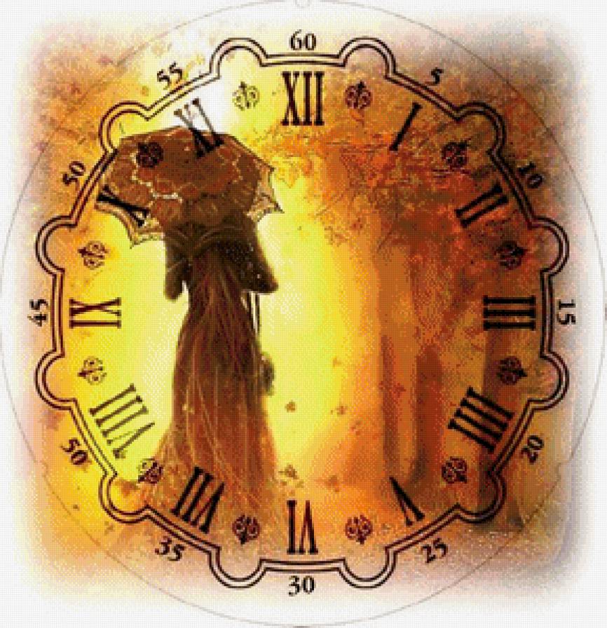 Часы с леди - девушка, часы - предпросмотр