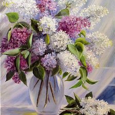 Схема вышивки «Букет с сиренью»