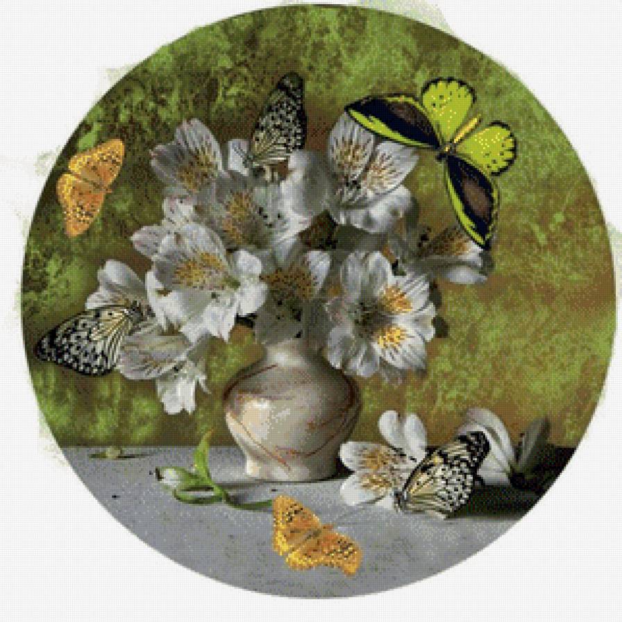 бабочки и цветы - красота природы - предпросмотр