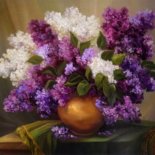 Схема вышивки «букет сирени»