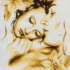 Схема вышивки «двое»