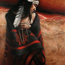 Схема вышивки «девушка»