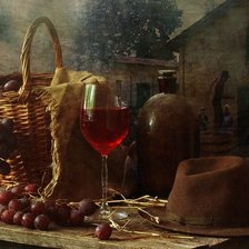 Схема вышивки «Натюрморт с вином»