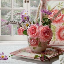 Схема вышивки «розы»