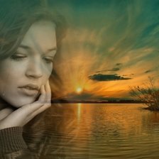 Схема вышивки «девушка»