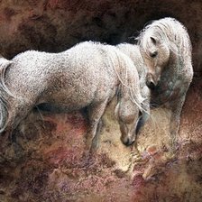 Схема вышивки «ли богл 66 лошади»