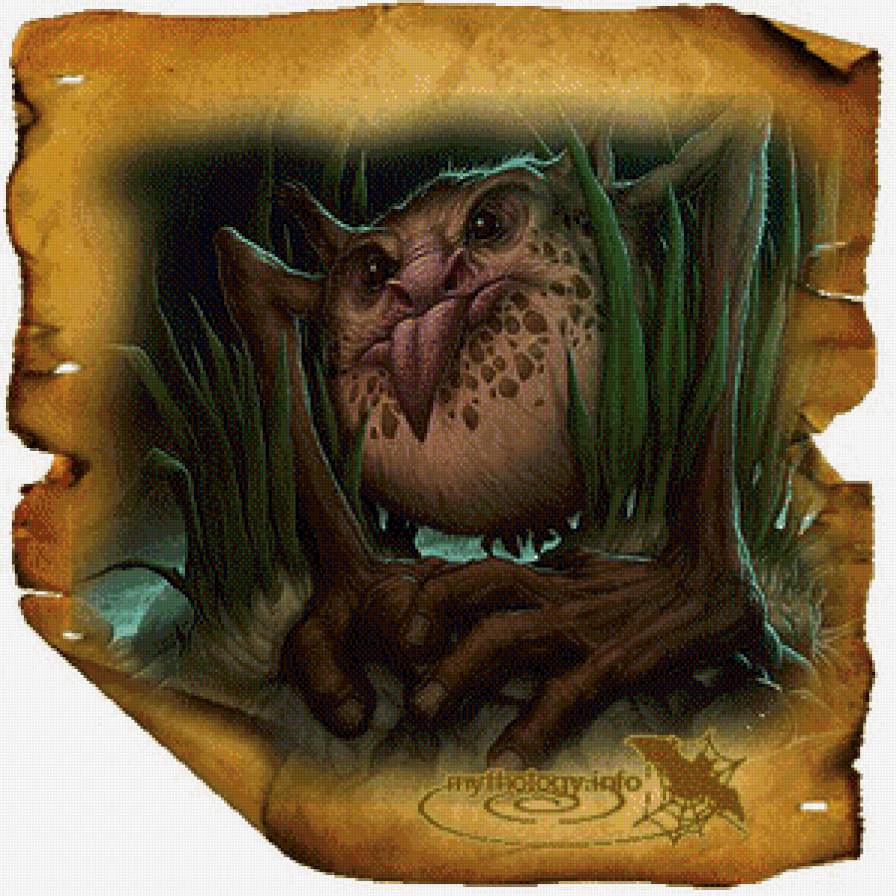 ли богл 73 кикимора болотная - кикимора, миф, ли богл, легенда, гном, сказка, водяной, существа - предпросмотр