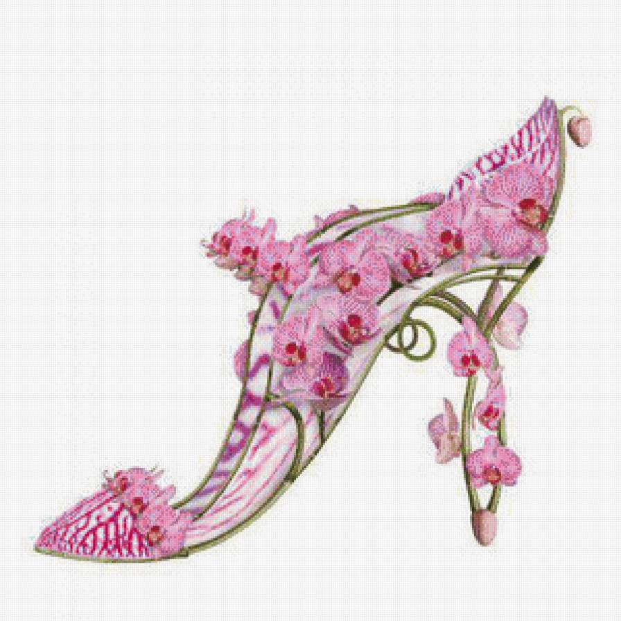 туфелька из орхидей - дамские штучки, туфля, обувь - предпросмотр