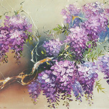 Схема вышивки «глициния»