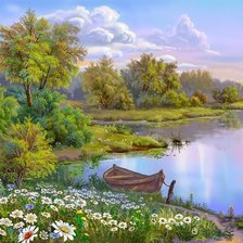 Схема вышивки «Красота летнего утра»