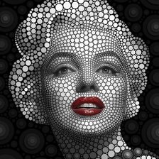 Схема вышивки «Неподражаемая Мерилин Монро»