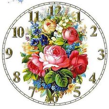 Схема вышивки «часы»