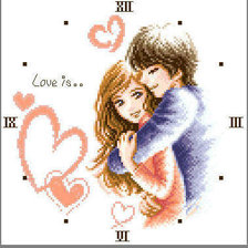 Схема вышивки «часы»