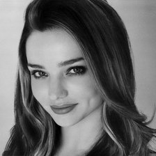 Схема вышивки «Миранда Керр»