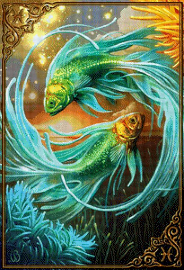 рыбки - картина, картины - предпросмотр