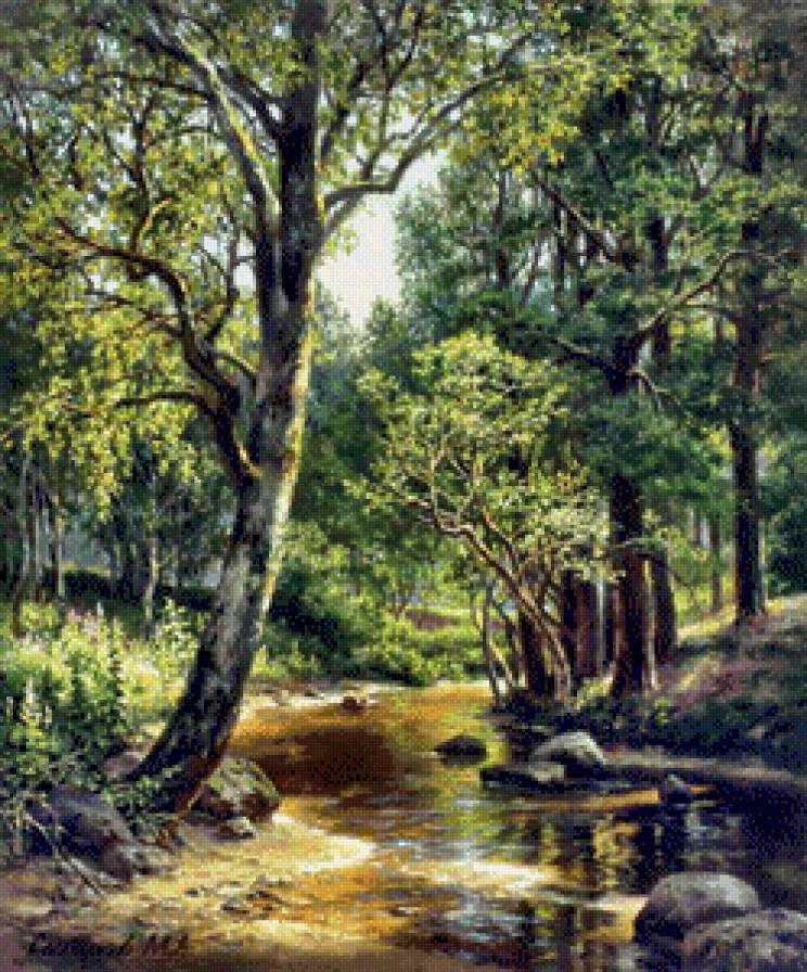 М.Сатаров Родные просторы - картины, картина, пейзаж - предпросмотр