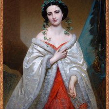 Схема вышивки «портрет девушки»