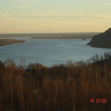 Схема вышивки «Река Волга летом»