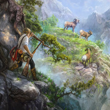 Схема вышивки «охота»