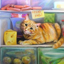 Схема вышивки «хозяин холодильника 2»