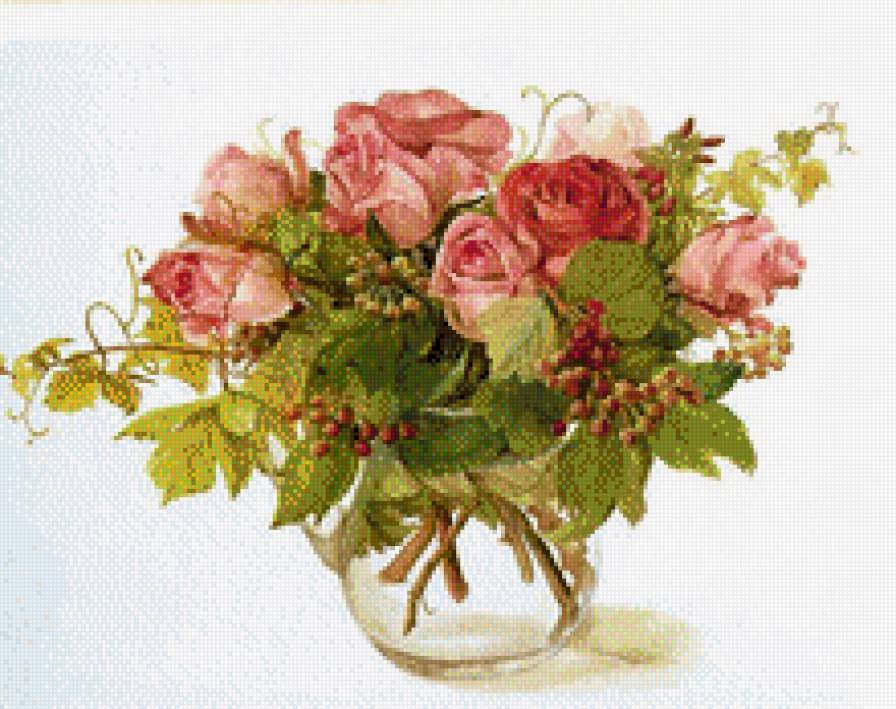 Осенние розы - букет, розы - предпросмотр