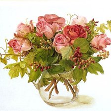 Схема вышивки «Осенние розы»