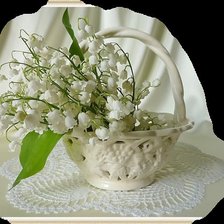 Схема вышивки «ландыши»