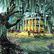 Схема вышивки «Вечерние гости»